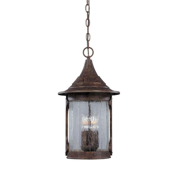 Designers Fountain Canyon Lake 4-Light Chestnut Outdoor Hanging Lamp
