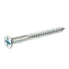 Phillips Flat Head Wood Screws #6 X 1-1/2 Inch - Zinc Plated Steel (100 Piece Pack)