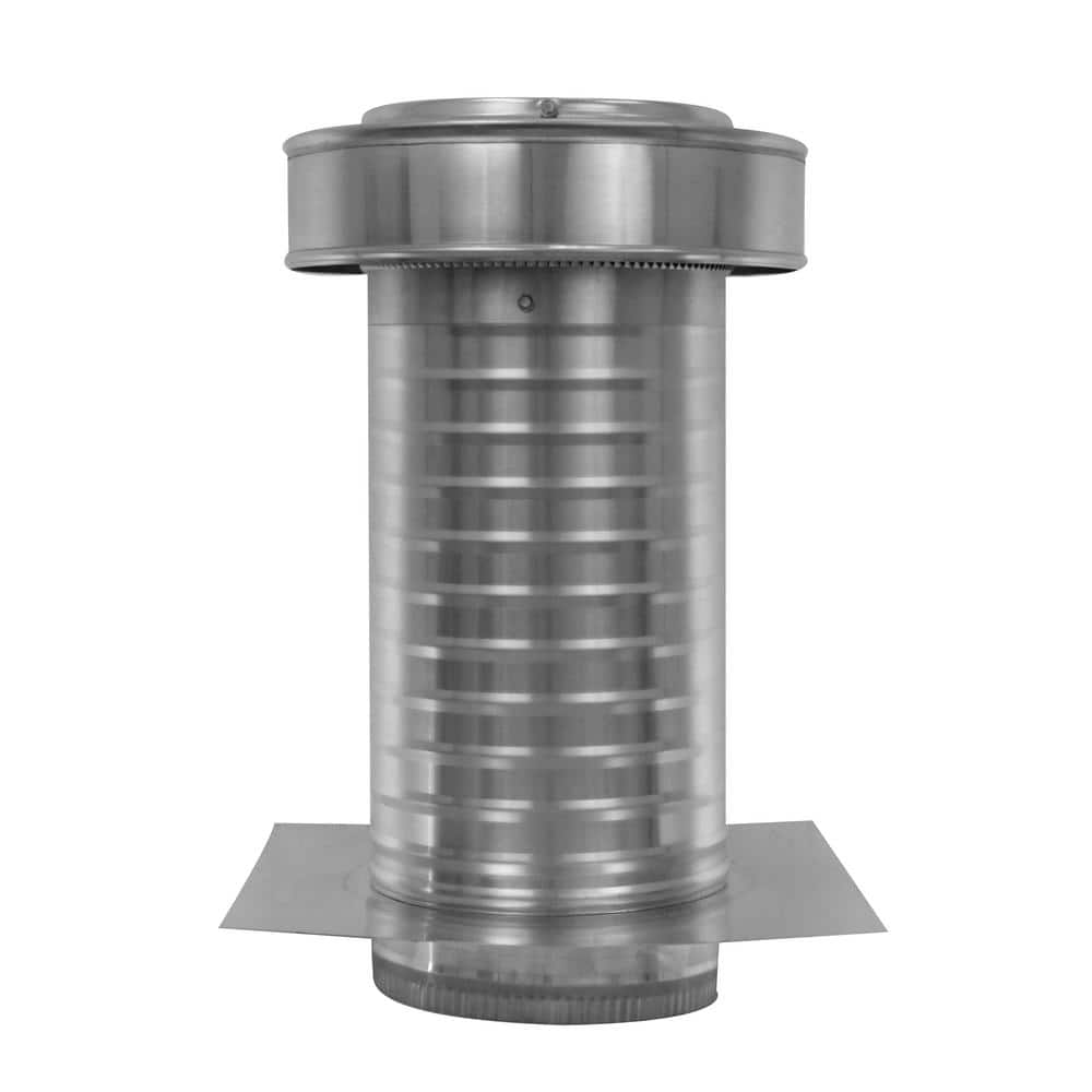 7 in. Dia. Aluminum Keepa Roof Jack with 2 in. Tail Pipe in Mill Finish