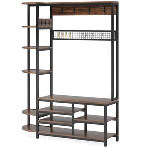 BYBLIGHT Hall Tree with Shoe Bench, Hidden Shoe Cabinet, Coat Racks for  Entryway, Closet BB-JW0273GX - The Home Depot