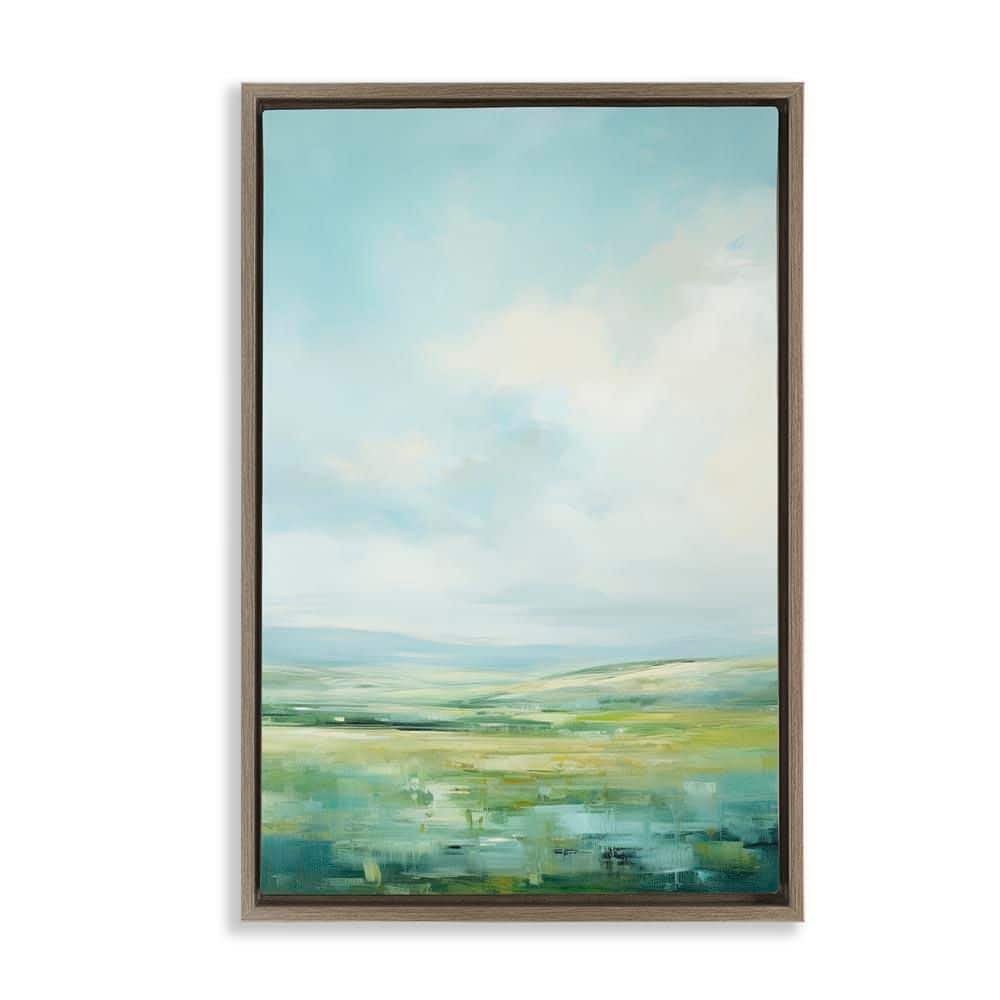 Scenic Countryside Clouds by Raymond Powers Brown Floater Frame Nature Graphic Art Print 25 in. x 17 in. price history on PriceWatchPro