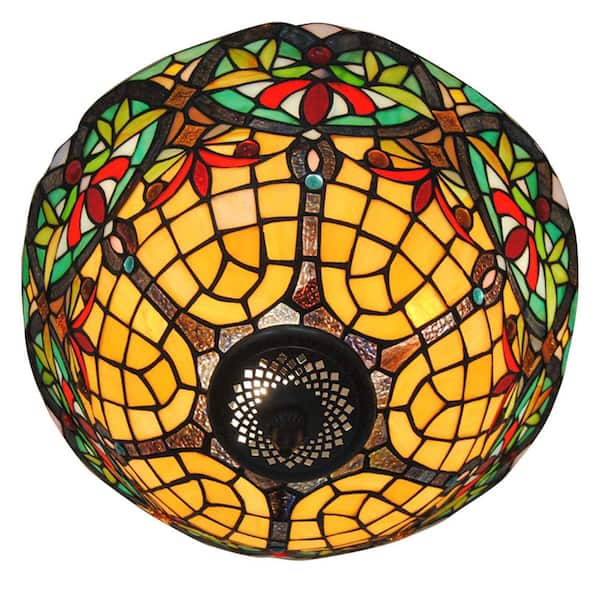 OUKANING 3-Light 15.7 in. Retro Elegant Style Pendant Light with