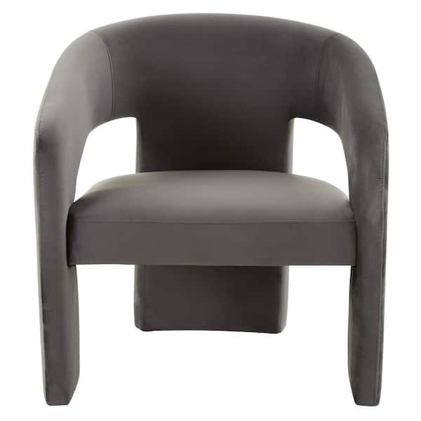 SAFAVIEH Roseanna Dark Grey Accent Chair SFV4780C - The Home Depot