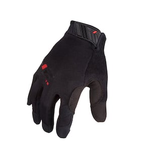 Mechanic Touchscreen Compatible Work Gloves, Black