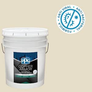 5 gal. PPG1101-2 Navajo White Semi-Gloss Antiviral and Antibacterial Interior Paint with Primer