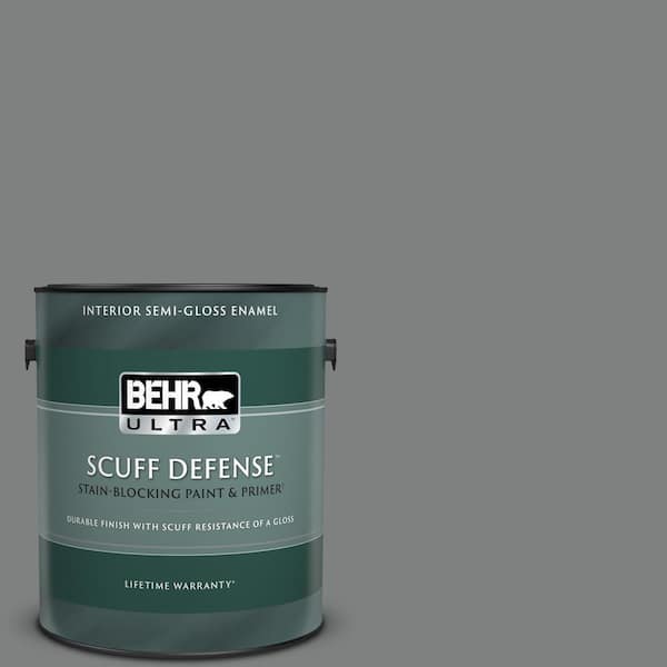 BEHR ULTRA 1 gal. #T12-10 Game Over Extra Durable Semi-Gloss Enamel Interior Paint & Primer