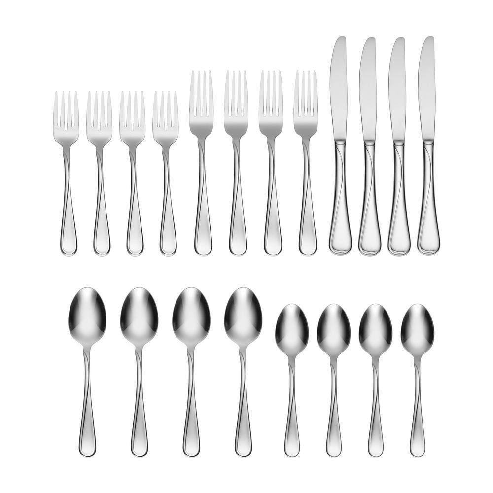 Oneida Flight 20-Piece Stainless Steel Flatware Set, Service for 4