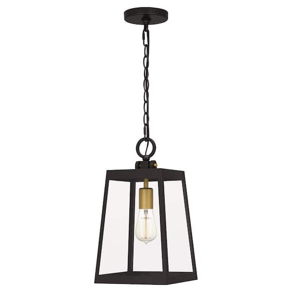 Quoizel Amberly Grove 1-Light Western Bronze Mini Pendant
