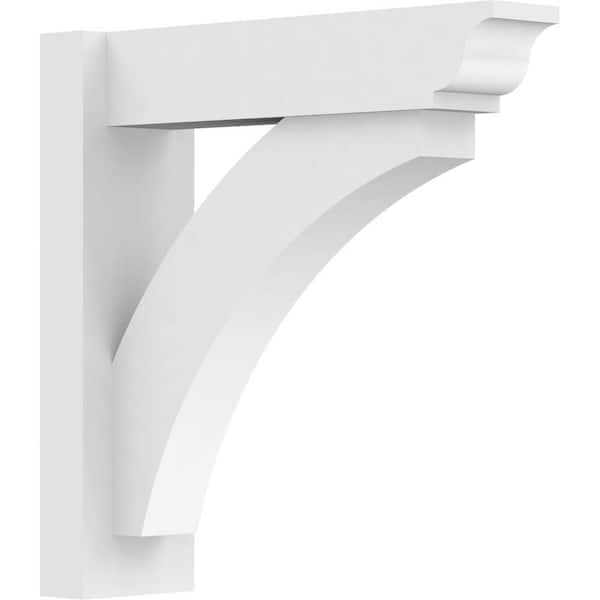 Ekena Millwork Thorton 5 in. W x 18 in. H x 18 in. D Signature Urethane Polyurethane Outlooker with Traditional Ends