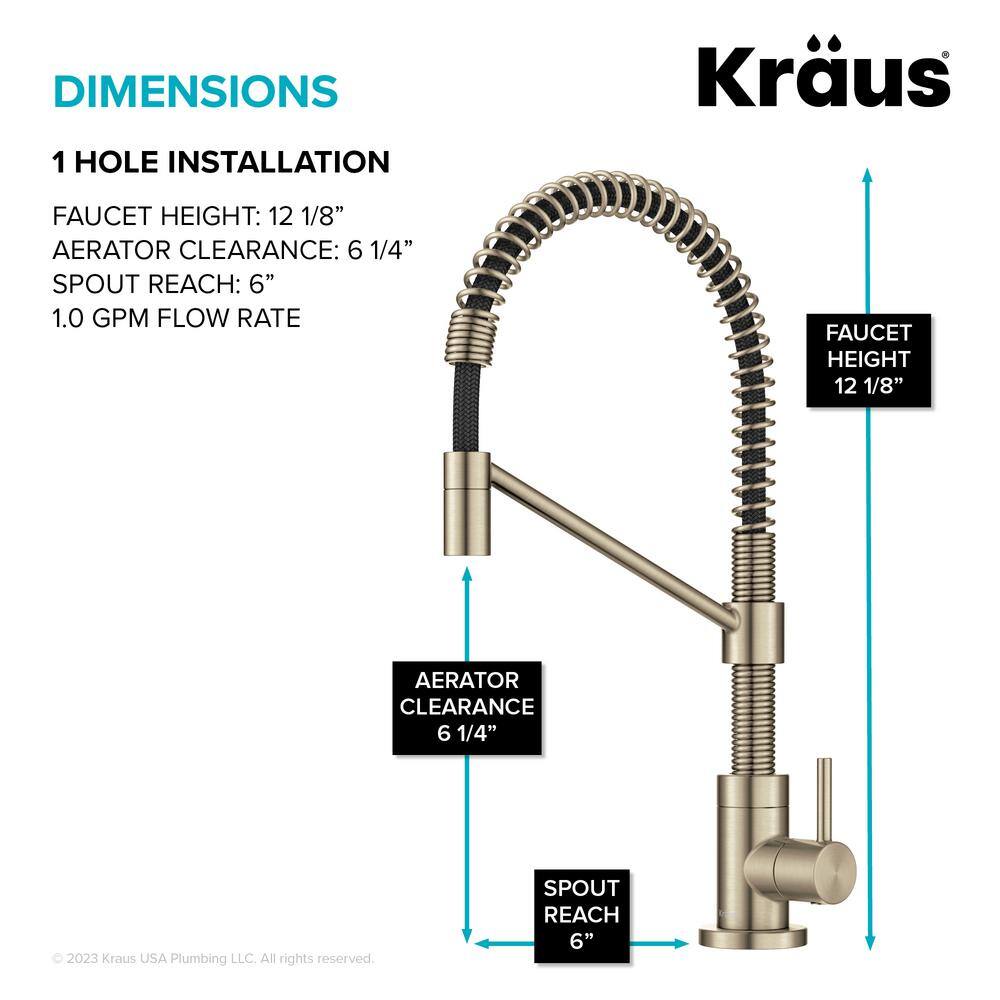 Bolden Antique Bronze Single Handle Filter Faucet with Pull-out Spray