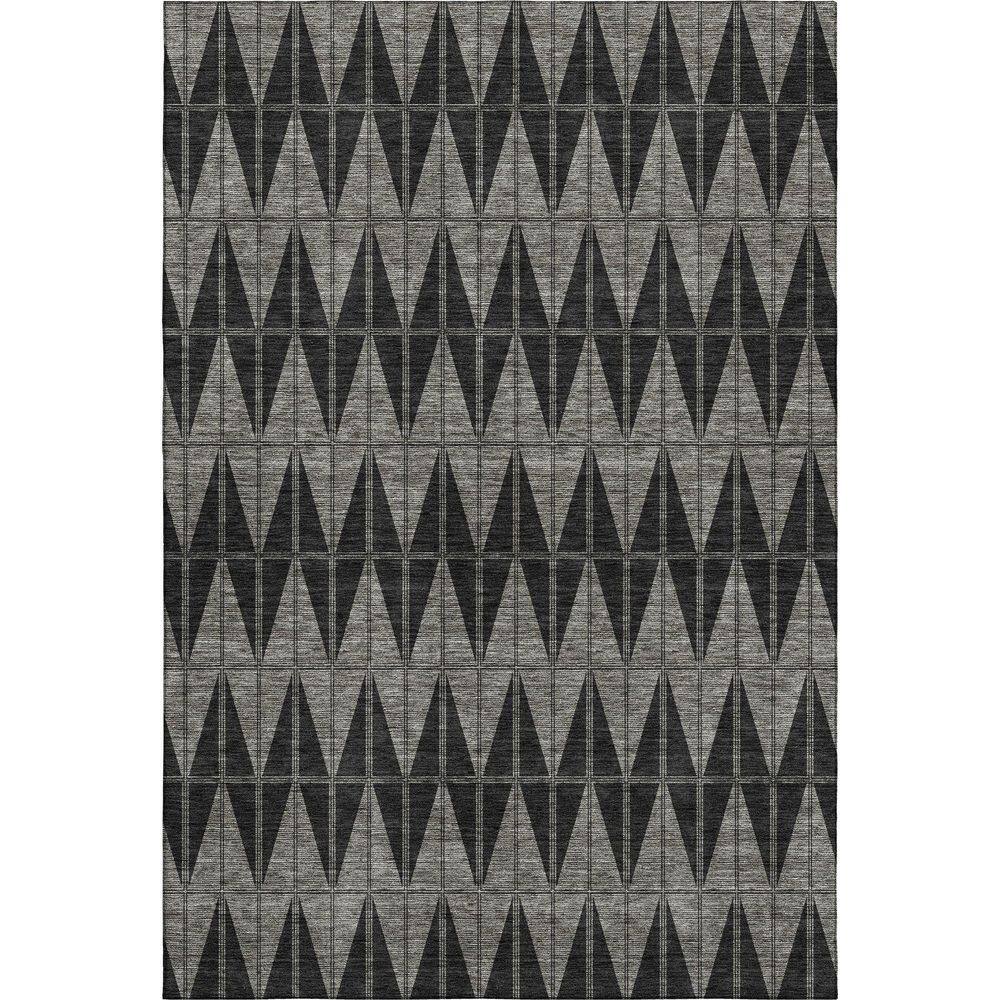Mayfield Premium Machine Washable Abstract AMF2415 Black 8 ft. x 10 ft. Area Rug price history on PriceWatchPro
