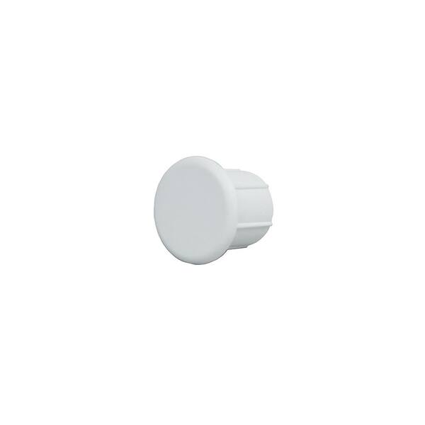 WESTBURY Continuous Handrail 1-3/8 in. White Aluminum End Cap Fine Texture ADA Compliant