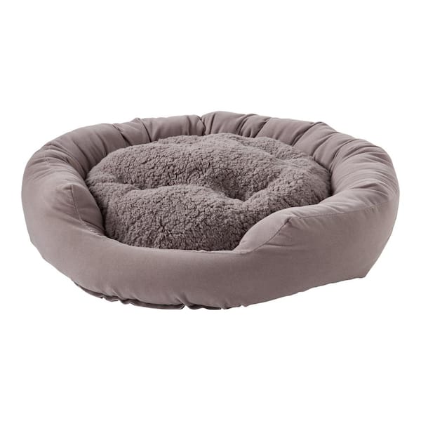 Happy Hounds Chloe Cuddler Gray Sherpa Donut Cat Bed CB300S-GRAY