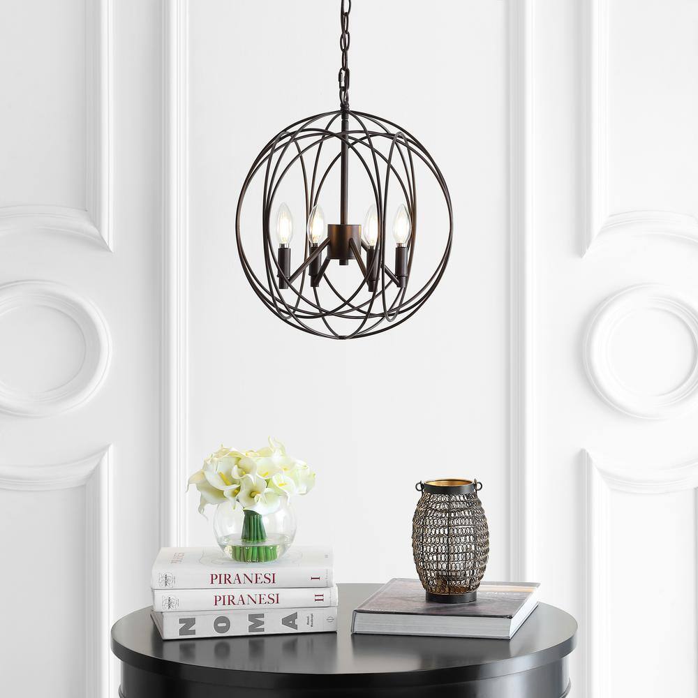 Contemporary 93'' Dark Grey Metalwork LED Pendant Light
