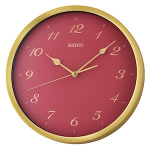 12 in. Garnet Saito Jewel Tone Wall Clock