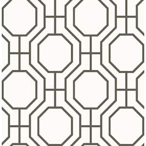 Circuit Black Modern Ironwork Black Wallpaper Sample