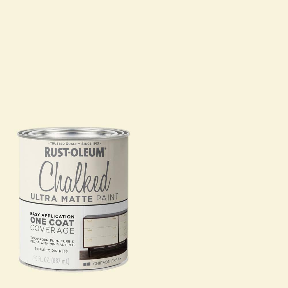 Chiffon Cream, Rust-Oleum Chalked Ultra Matte Paint, 30 oz. Chiffon Cream, Rust-Oleum Chalked Ultra Matte Paint, 30 oz.