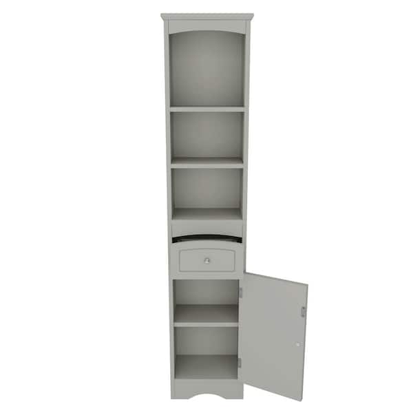 Unbranded Gray Storage Accent Storage with Door