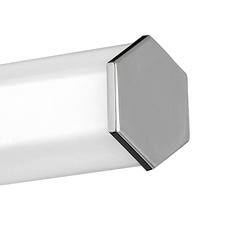 HINKLEY - Hinkley Facet 32 in. 3-Light in Polished Nickel Integrated LED Vanity Light with Invisimount 40-Watt Bath