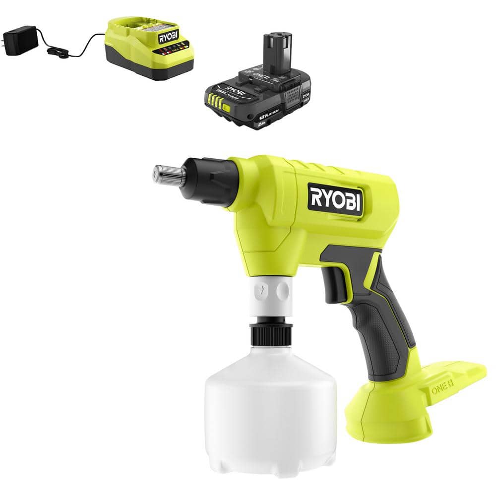 RYOBI ONE+ .5L Compact Sprayer with 2.0 Ah Battery and Charger P28140 The Home Depot