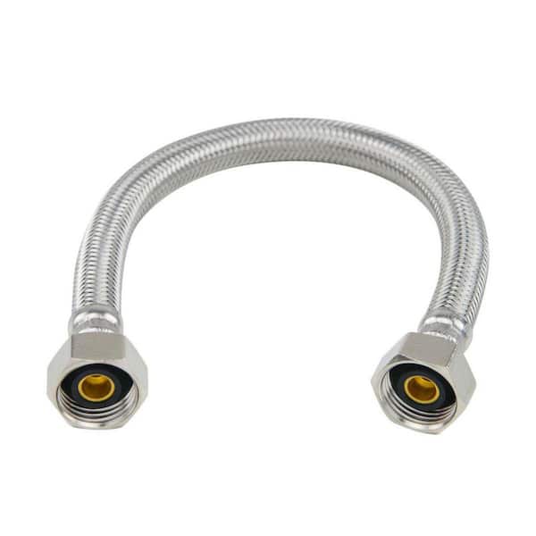 1/2 in. FIP x 1/2 in. FIP x 12 in. Braided Stainless Steel Faucet Supply Line