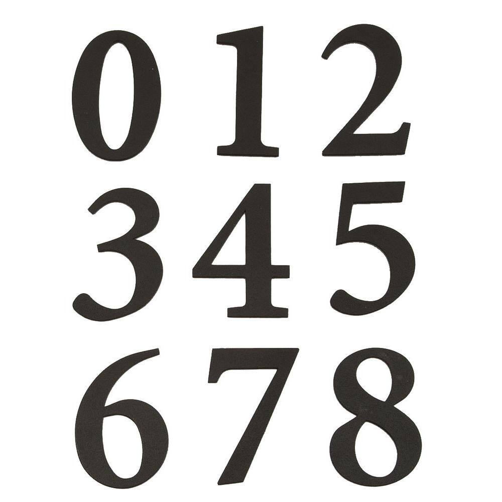 2 x A5 letters numbers sticky vinyl self adhesive indoor outdoor bin house flat