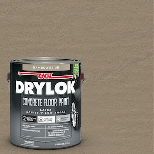 1 gal. Bamboo Beige Low Sheen Latex Interior/Exterior Concrete Floor Paint