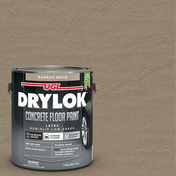 1 gal. Bamboo Beige Low Sheen Latex Interior/Exterior Concrete Floor Paint