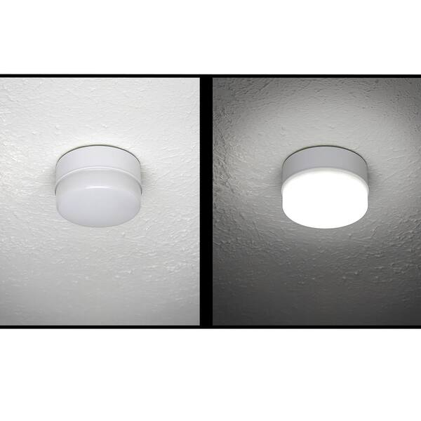 Commercial Electric LED Spin Light 5 in 2 Pack 600 Lumens 4000K Bright White 