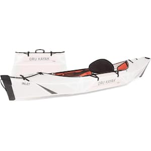 Oru Kayak Foldable Kayak Inlet : Stable, Durable, Lightweight - Lake and River Kayaks - Beginner, Intermediate (White)