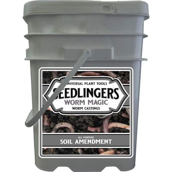 25 lbs. 2,500 sq. ft. Worm Magic Worm Castings Organic Soil Amendment 25 Pound Granular