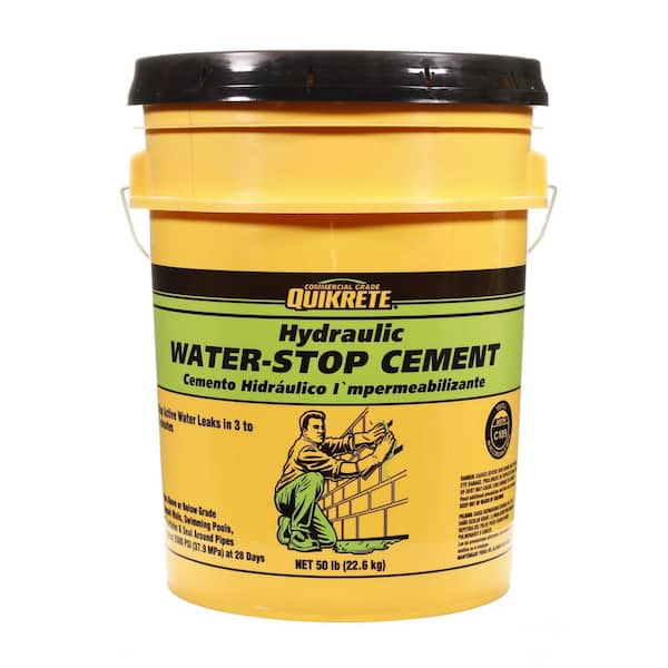Quikrete 50 lb. 5 Gal. Hydraulic Water-Stop Cement Concrete Mix