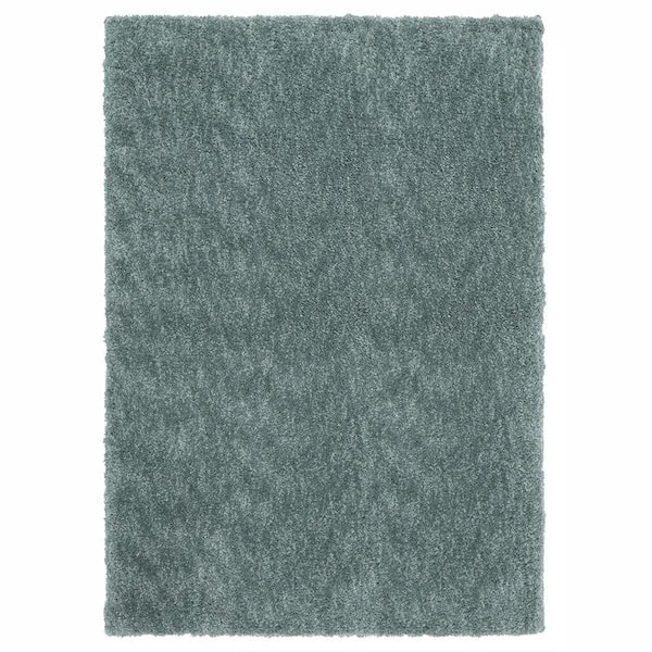 Home Decorators Collection Ethereal Shag Aqua Sea 5 ft. x 7 ft. Indoor Area Rug