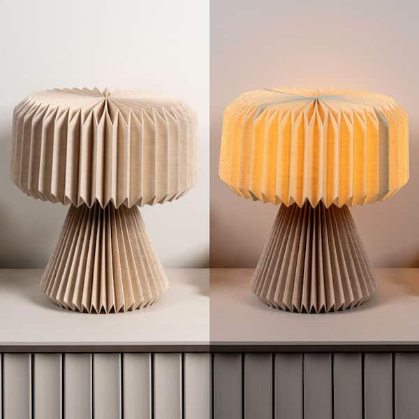 JONATHAN Y Zelda 12.8 in. Modern Art Deco Paper Pleated Shade