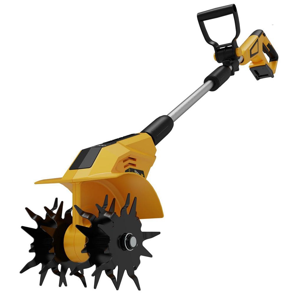 Brushless Cordless Garden Tiller Cultivator with 48 Steel Tines, 8.9 in Tilling Width & 7.1 in Depth, Red price history on PriceWatchPro