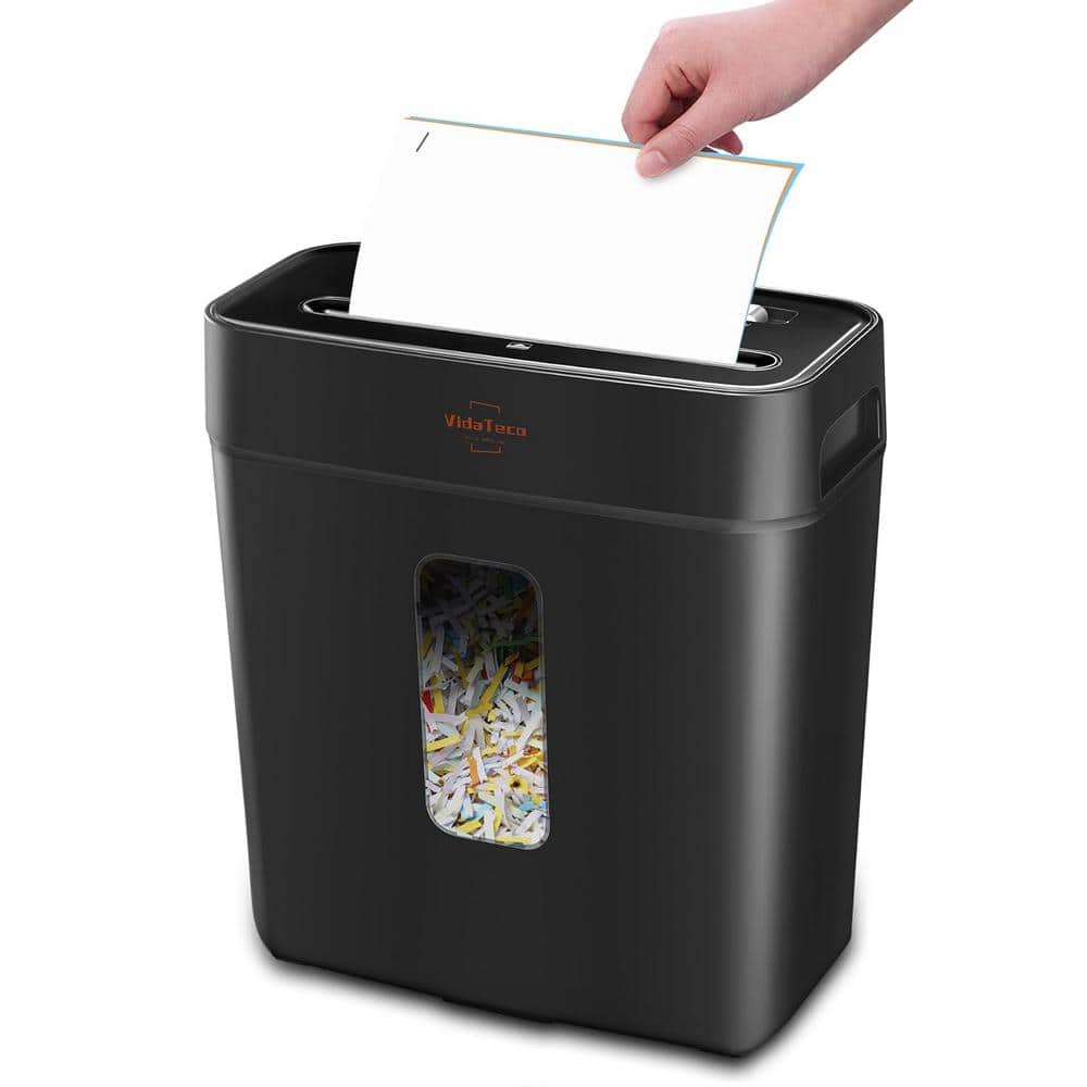 Etokfoks 6Sheet CrossCut Paper/Card/Clip/Staple Shredder P4 Higher