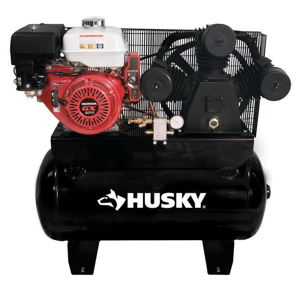 Husky 30 Gal. Truck Mount Air Compressor with 9 HP Honda Gas Engine