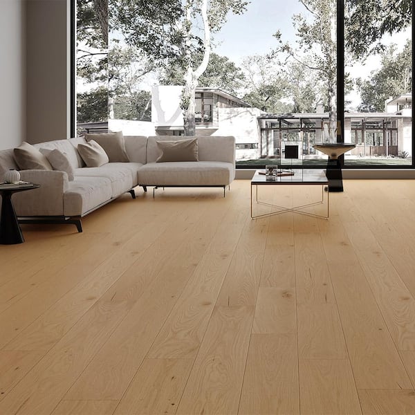 Whispering Newbury 1/2 in. T x 7.5 in. W Tongue and Groove Wire Brushed Engineered Hardwood Flooring (31.09 sq.ft./case)