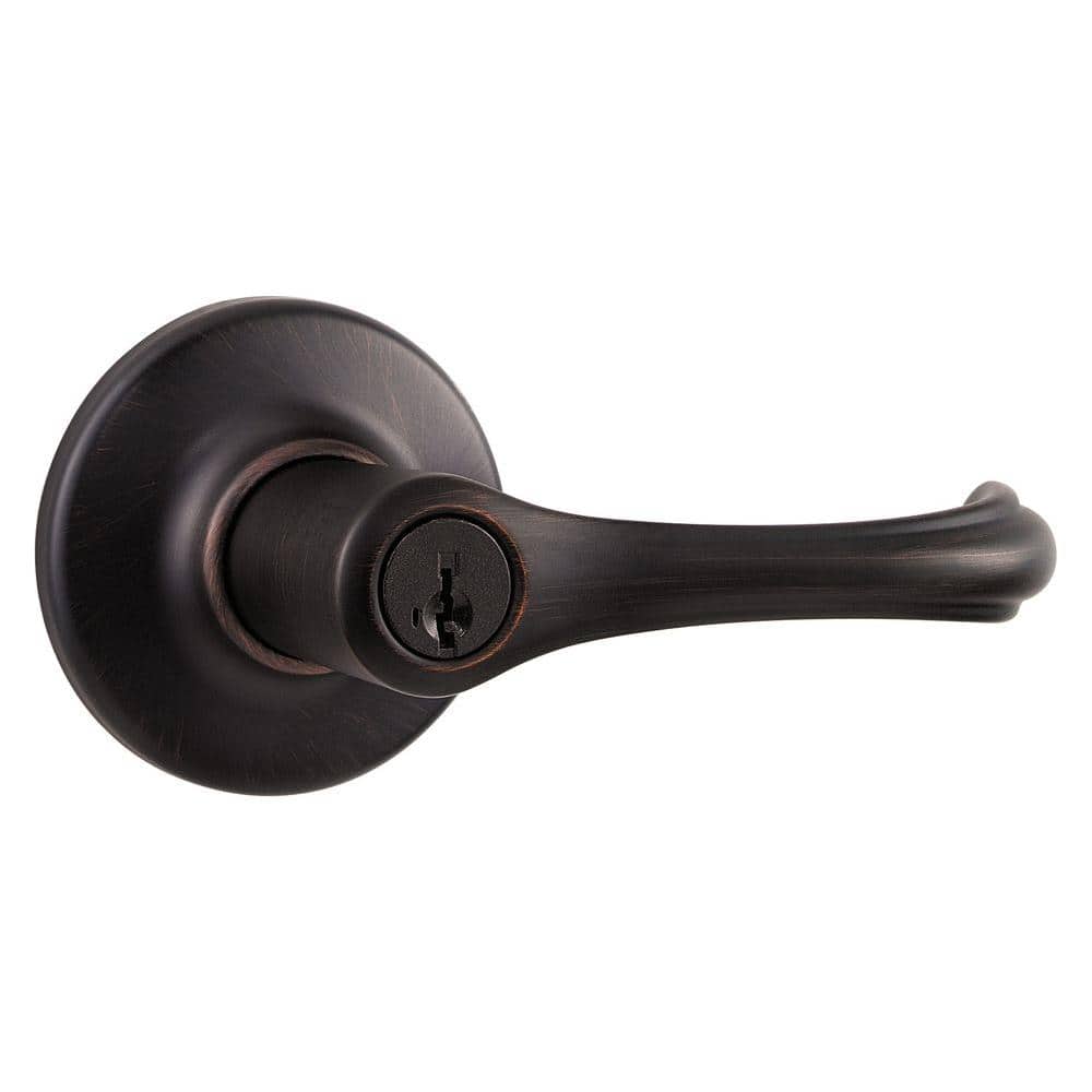 Kwikset Dorian Venetian Bronze Entry Door Lever Featuring SmartKey