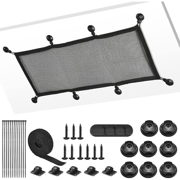 Yichuhaoxi Under Desk Cable Management Mesh Net Flexible Cord Organizer for Office Standing Desk Home 26 x 10 in.