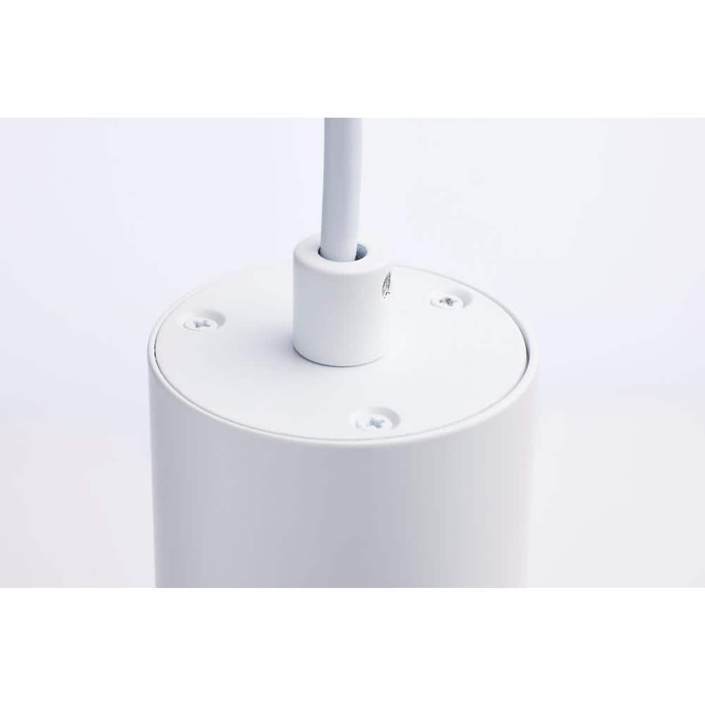 Matte White Aluminum LED Indoor/Outdoor Pendant Light