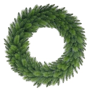 48 in. Green Unlit Artificial Spruce Wreath
