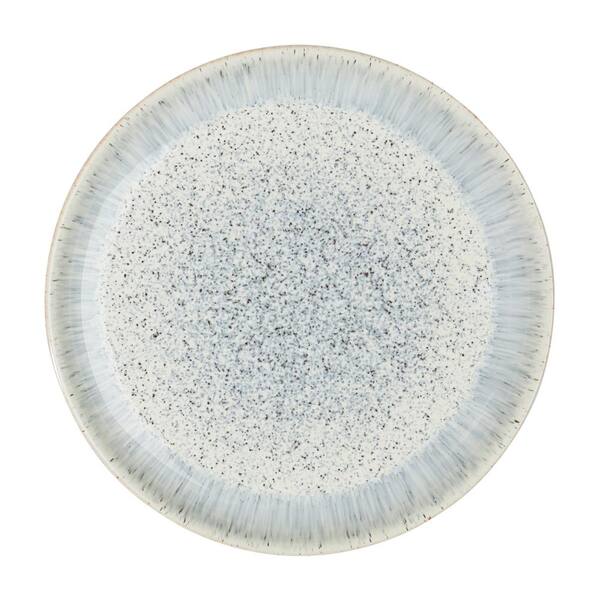 Denby Halo Speckle Blue Grey Coupe Dinner Plate