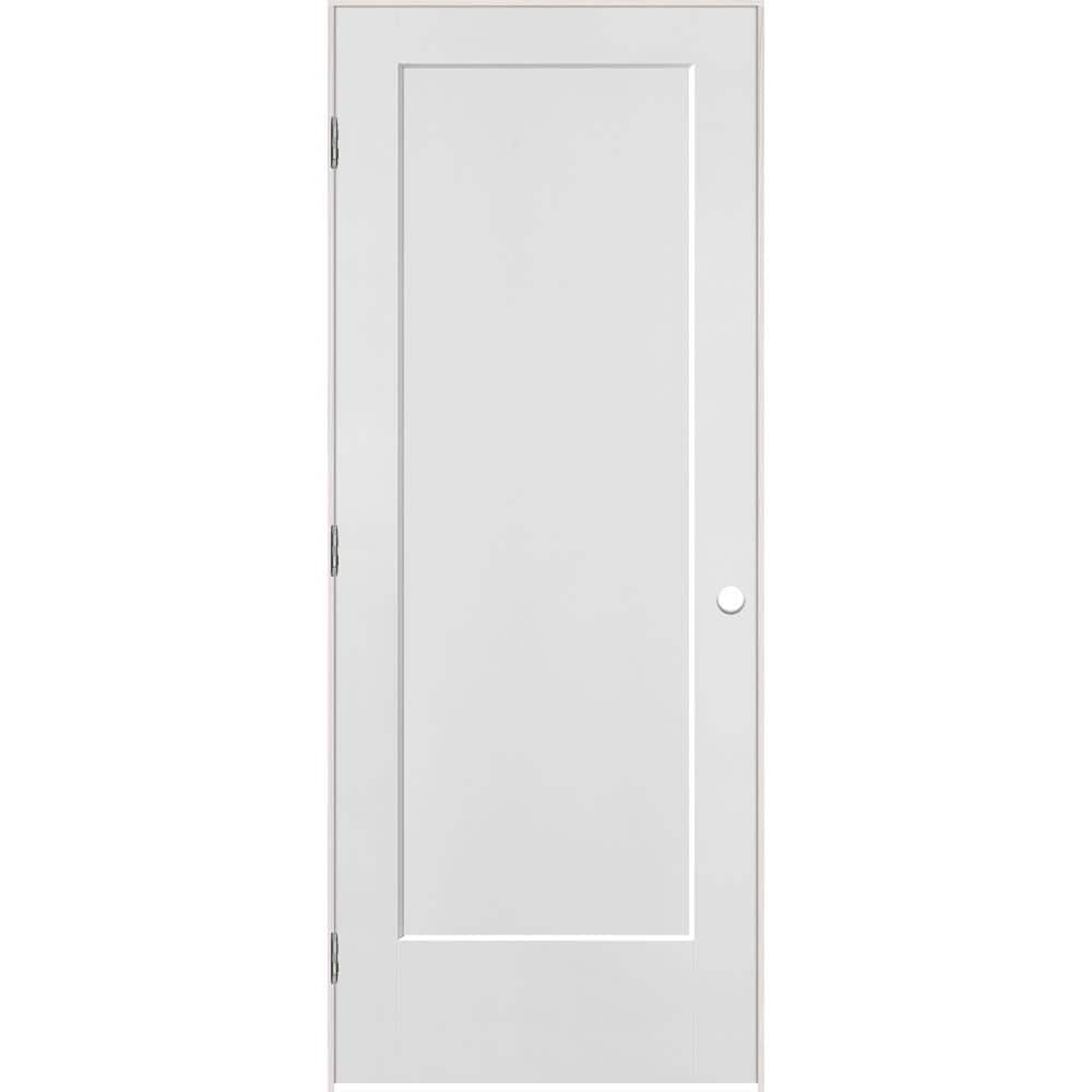 32 in. x 80 in. 1 Panel Right-Handed Primed Composite Hollow Core Single Prehung Interior Door 4-9/16 in. Flat Jamb price history on PriceWatchPro