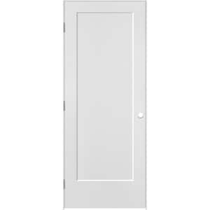 32 in. x 80 in. Lincoln Park 1-Panel Right-Handed Hollow-Core Primed Composite Single Prehung Interior Door