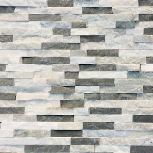 Sierra Blue 6 x 16 x 8 in. Natural Stacked Stone Veneer Corner Siding Exterior/Interior Wall Tile (2-Box/9.16 sq ft)