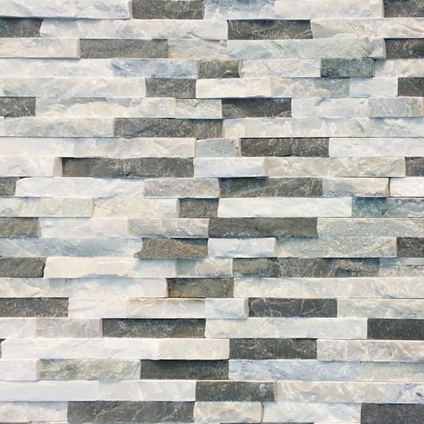 Prestige Stone Granite Sierra Blue 6 In X 24 In Natural Stacked Stone Veneer Panel Siding Exterior Interior Wall Tile 10 Boxes 45 8 Sq Ft Tssb F Pl The Home Depot