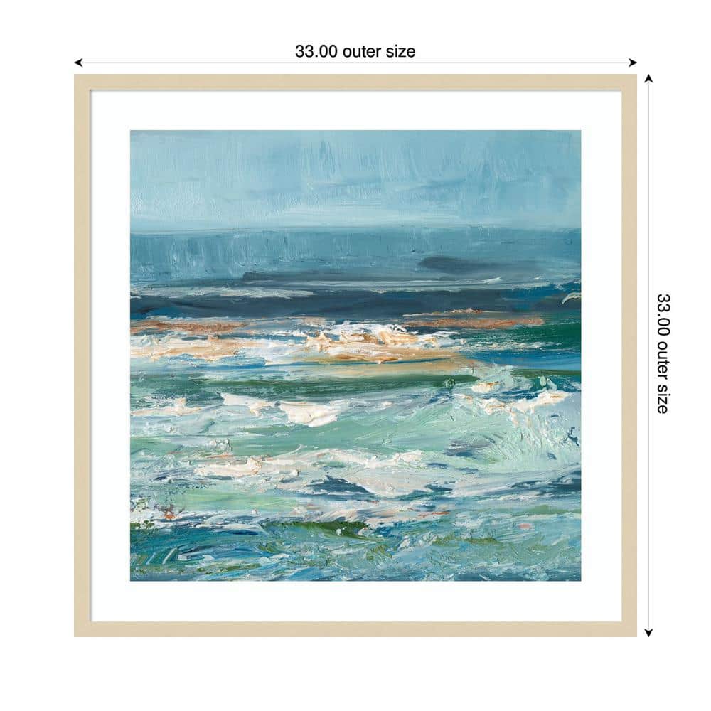 Pacific Whitecaps II Coastal Framed Graphic Art Print