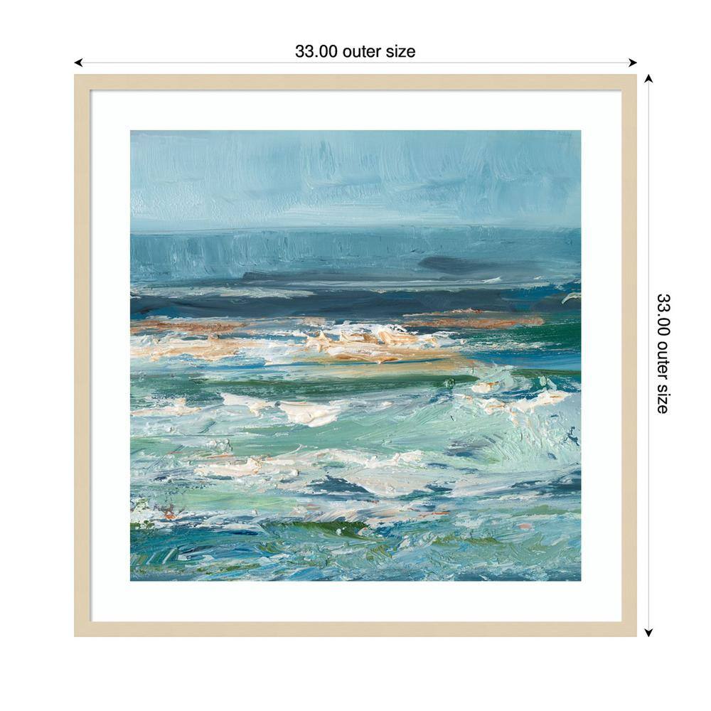 Pacific Whitecaps II Coastal Framed Graphic Art Print