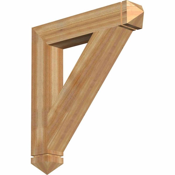 Ekena Millwork 6 in. x 40 in. x 36 in. Western Red Cedar Traditional Arts and Crafts Rough Sawn